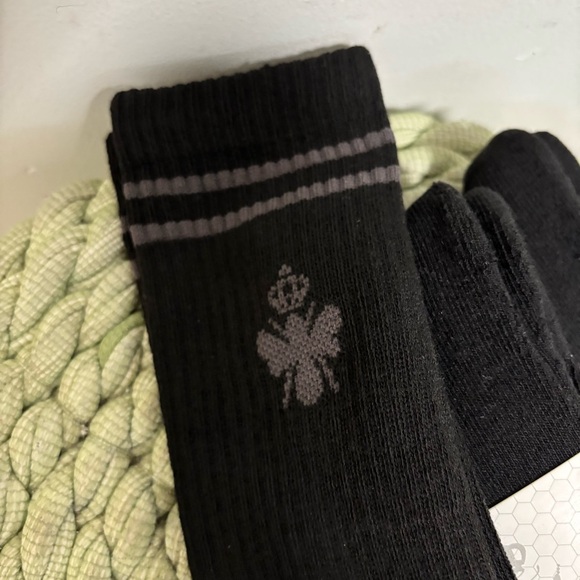 NWT BOMBAS Men's All-Purpose Calf Black/ Gray Sock 3-Pack XL - Picture 3 of 5